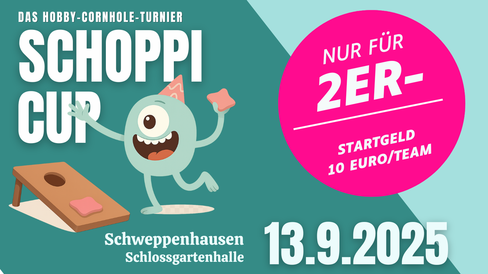 Cornhole Turnier 2025, der Schoppi-Cup