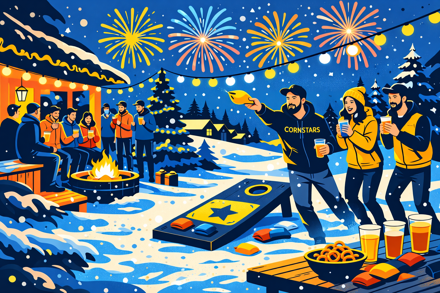 Frohe Weihnachten und ein gutes neues Jahr von den Cornstars Schweppenhausen